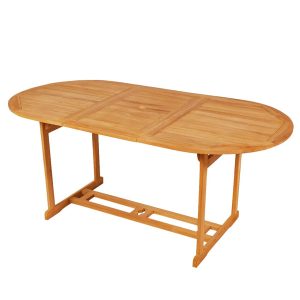 vidaXL 9-piece Outdoor Dining Set Solid Teak Wood