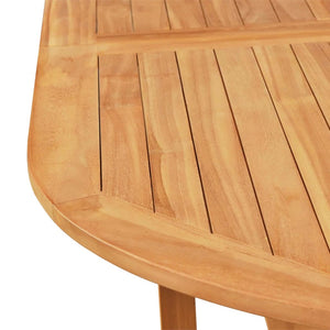 vidaXL 9-piece Outdoor Dining Set Solid Teak Wood