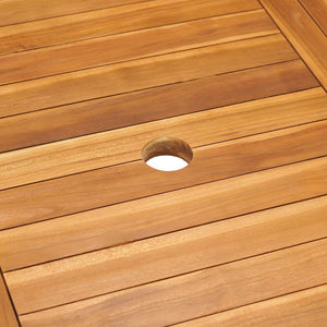 vidaXL 9-piece Outdoor Dining Set Solid Teak Wood
