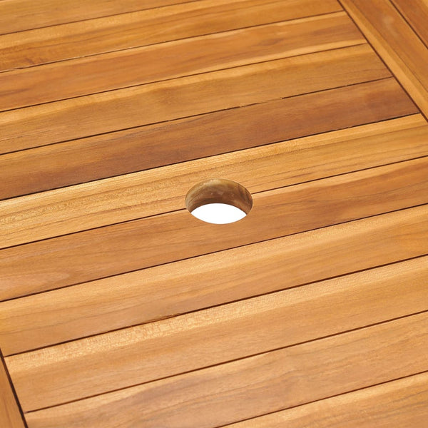 vidaXL 9-piece Outdoor Dining Set Solid Teak Wood