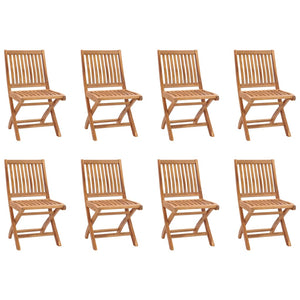 vidaXL 9-piece Outdoor Dining Set Solid Teak Wood