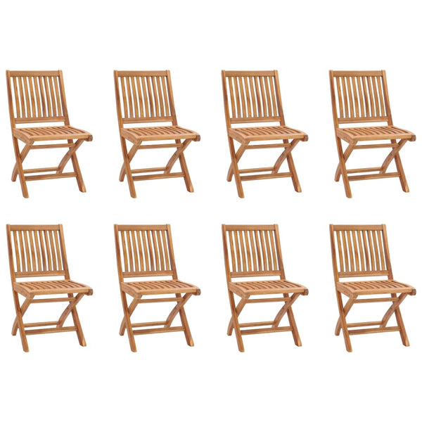 vidaXL 9-piece Outdoor Dining Set Solid Teak Wood