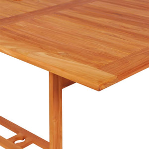 vidaXL 9-piece Outdoor Dining Set Solid Teak Wood