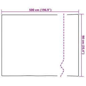vidaXL Furniture Films 2 pcs Self-Adhesive Wood Look 500x90 cm PVC