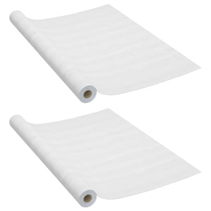 vidaXL Furniture Films Self-Adhesive 2 pcs. White Wood 500x90 cm PVC