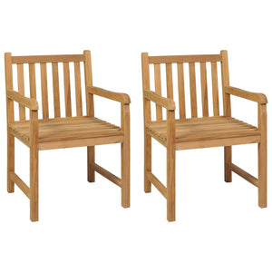 vidaXL 3-Piece Garden Dining Set 80 x 80 cm Solid Teak Wood