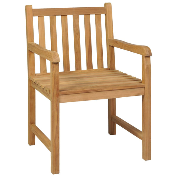 vidaXL 5-piece Garden Dining Set 140 x 80 cm Solid Teak Wood