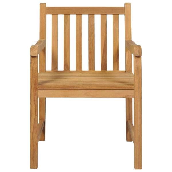 vidaXL 5-piece Garden Dining Set 140 x 80 cm Solid Teak Wood
