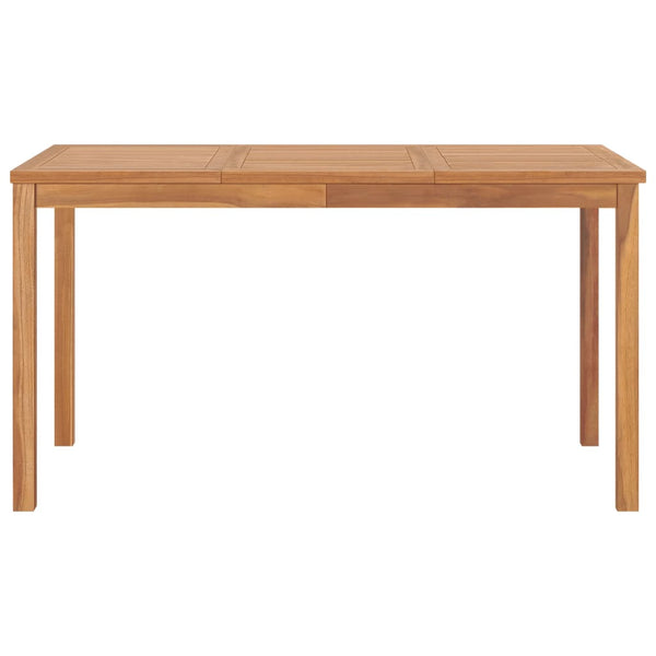 vidaXL 5-piece Garden Dining Set 140 x 80 cm Solid Teak Wood