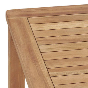 vidaXL 7-Piece Garden Dining Set 140 x 80 cm Solid Teak Wood
