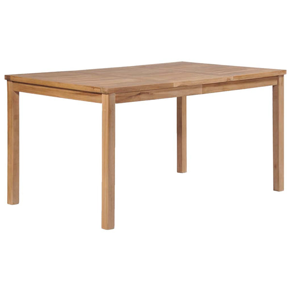 vidaXL 7-Piece Outdoor Dining Set 150 x 90 cm Solid Teak Wood