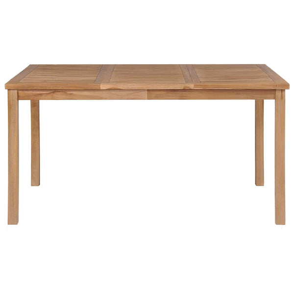 vidaXL 7-Piece Outdoor Dining Set 150 x 90 cm Solid Teak Wood