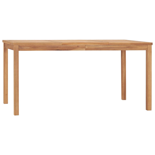 vidaXL 7-Piece Garden Dining Set 160 x 80 cm Solid Teak Wood