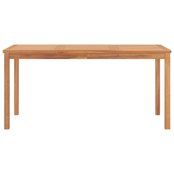 vidaXL 7-Piece Garden Dining Set 160 x 80 cm Solid Teak Wood