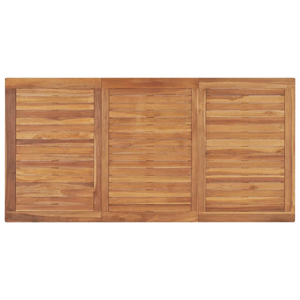 vidaXL 7-Piece Garden Dining Set 160 x 80 cm Solid Teak Wood