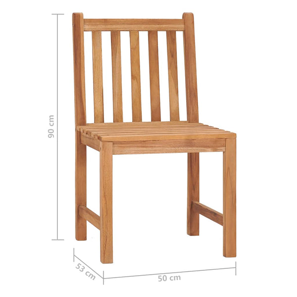 vidaXL 7-Piece Garden Dining Set Solid Teak Wood