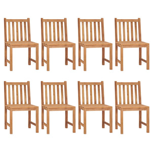 vidaXL 9-piece Garden Dining Set 200 x 100 cm Solid Teak Wood