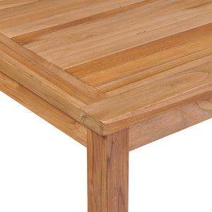 vidaXL 9-piece Garden Dining Set 200 x 100 cm Solid Teak Wood