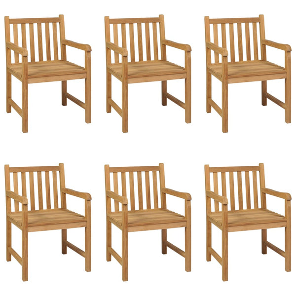 vidaXL 7-Piece Garden Dining Set 200 x 100 cm Solid Teak Wood