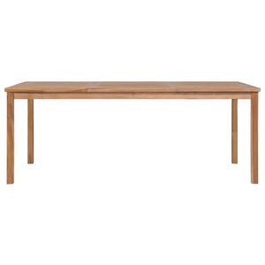 vidaXL 7-Piece Garden Dining Set 200 x 100 cm Solid Teak Wood