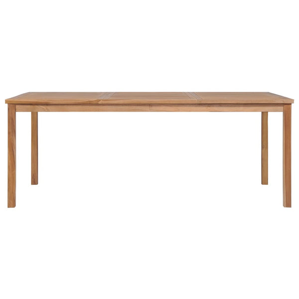 vidaXL 7-Piece Garden Dining Set 200 x 100 cm Solid Teak Wood