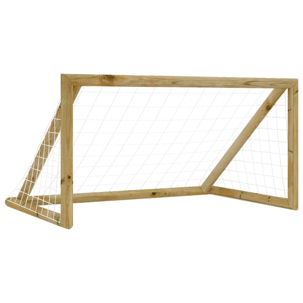 vidaXL Football Goal with Net 160x80x100 cm Impregnated Pinewood