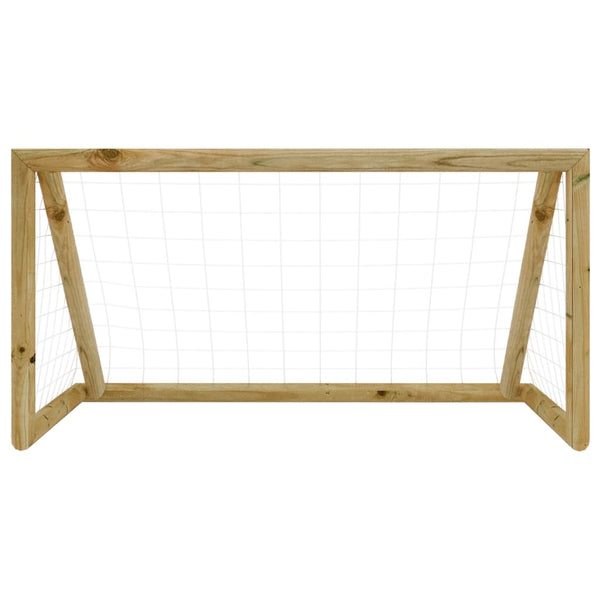 vidaXL Football Goal with Net 160x80x100 cm Impregnated Pinewood
