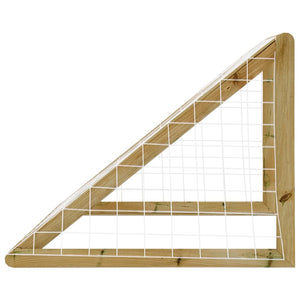 vidaXL Football Goal with Net 160x80x100 cm Impregnated Pinewood
