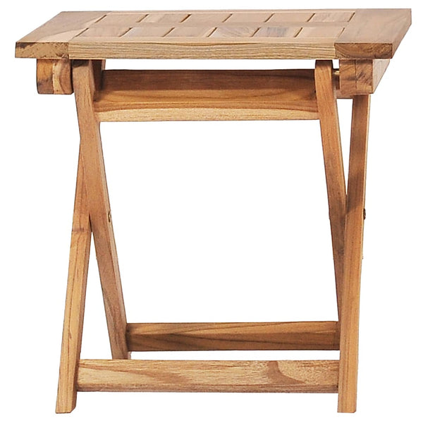 vidaXL Garden Loungers with Footrests and Table Solid Teak Wood