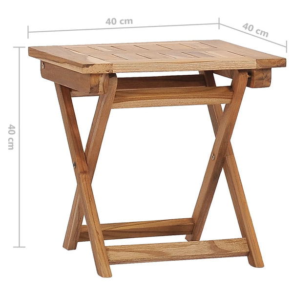 vidaXL Garden Loungers with Footrests and Table Solid Teak Wood