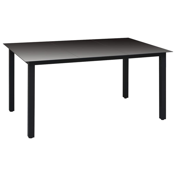 vidaXL 5-piece Outdoor Dining Set Black