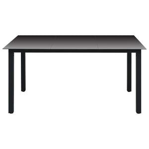 vidaXL 5-piece Outdoor Dining Set Black