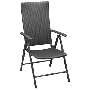 vidaXL 5-piece Outdoor Dining Set Black