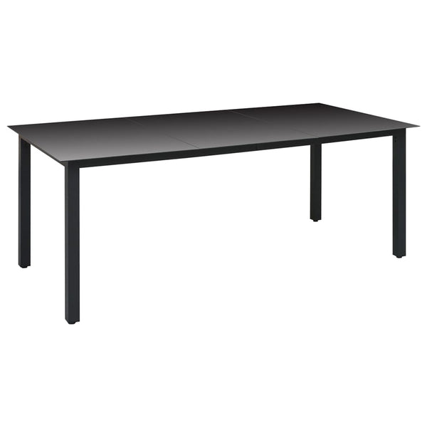 vidaXL 7-Piece Outdoor Dining Set Black