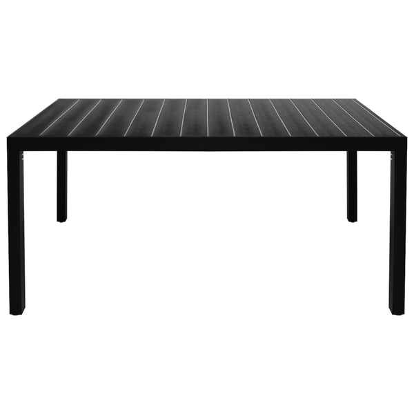 vidaXL 7-Piece Outdoor Dining Set Black