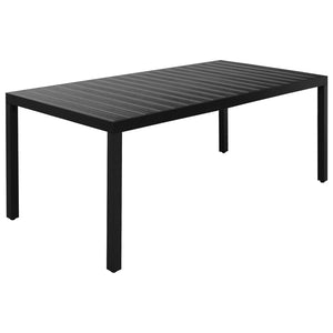 vidaXL 9-piece Garden Dining Set Black