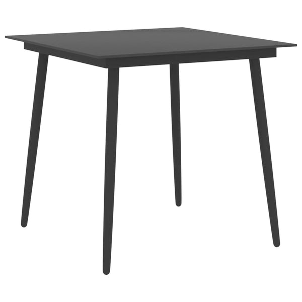 vidaXL 3-Piece Outdoor Dining Set Black