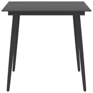 vidaXL 3-Piece Outdoor Dining Set Black
