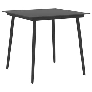 vidaXL 5-piece Outdoor Dining Set Black