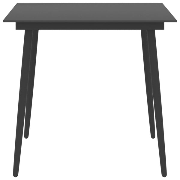 vidaXL 5-piece Outdoor Dining Set Black