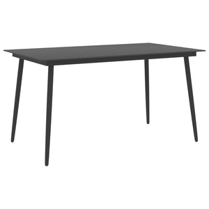 vidaXL 5-piece Outdoor Dining Set Black