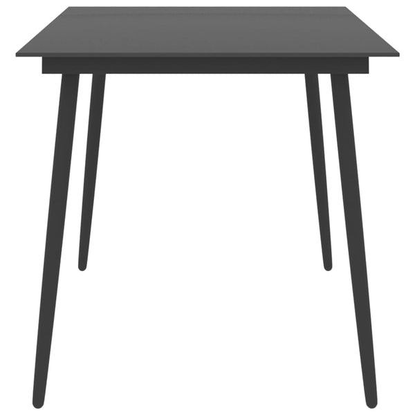 vidaXL 5-piece Outdoor Dining Set Black
