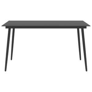 vidaXL 5-piece Outdoor Dining Set Black