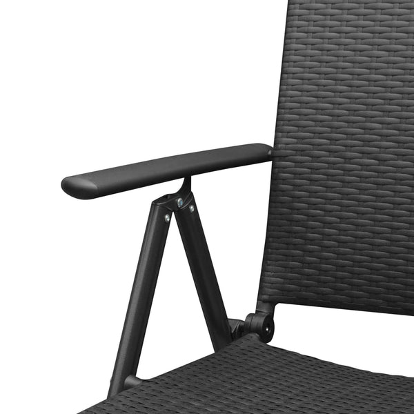 vidaXL 5-piece Outdoor Dining Set Black