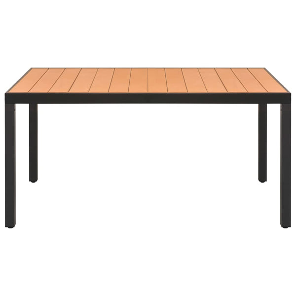 vidaXL 7-Piece Garden Dining Set Black and Brown