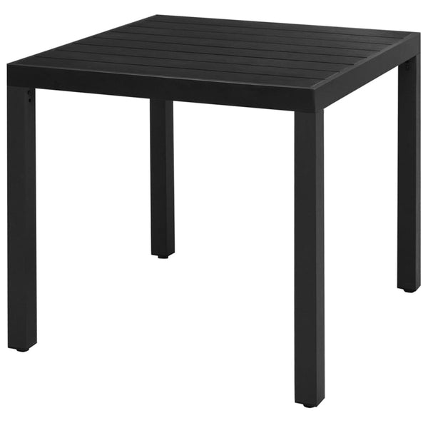 vidaXL 5-Piece Garden Dining Set PVC Rattan Black