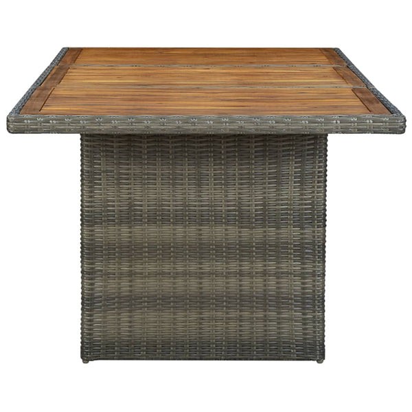 vidaXL 9-piece Garden Dining Set with Cushions Poly Rattan Brown