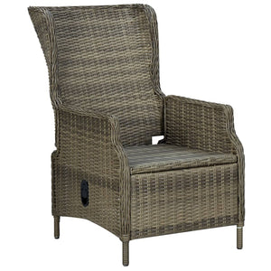 vidaXL 9-piece Garden Dining Set with Cushions Poly Rattan Brown