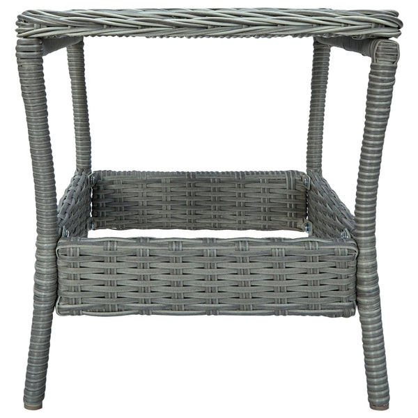 vidaXL 2-Piece Garden Lounge Set with Cushions Poly Rattan Light Grey
