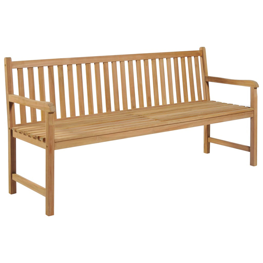Gartenbank 175 cm Massivholz Teak